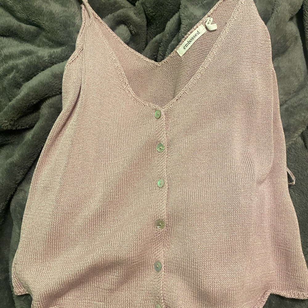 Button tank top